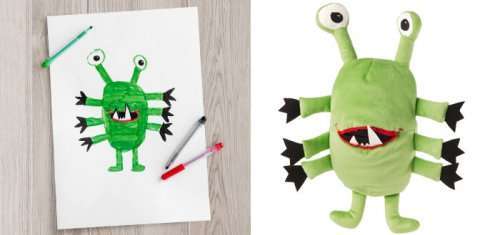 Мягкие игрушки от IKEA, созданные по детским рисункам (10 фото)