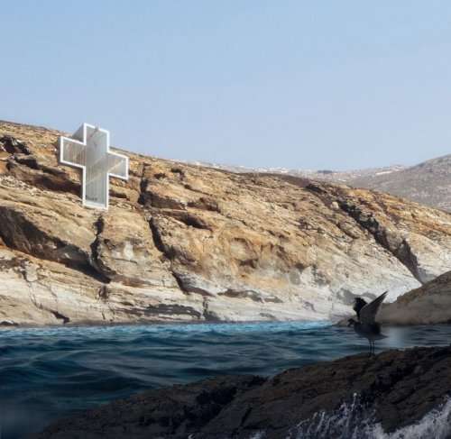 Церковь в форме креста, встроенная в скалы (12 фото)