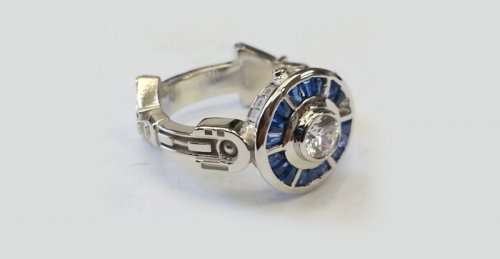 Идеальные помолвочные кольца для девушек-гиков (38 фото)