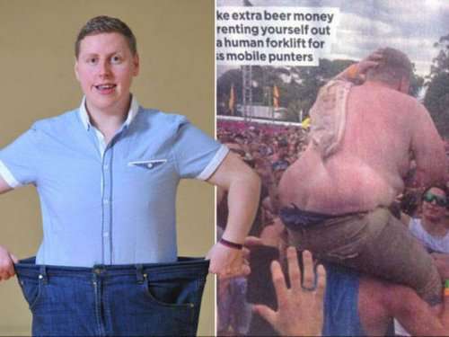 Парень похудел после того, как его фотографию осмеяли в Интернете (7 фото)