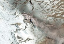 Стовп пилу долає кордони: Чилійський вулкан привертає увагу з космосу