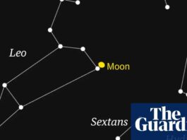Місяць ненадовго приховає найяскравішу зірку у Леві цього тижня