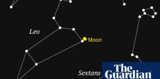 Місяць ненадовго приховає найяскравішу зірку у Леві цього тижня